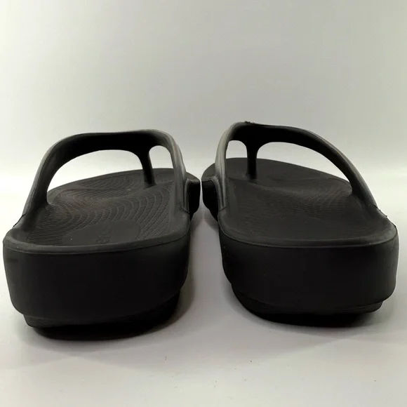 OOFOS OOLALA Luxe Thong Flip Flop Sandals Latte 42/US 11 - Picture 10 of 14